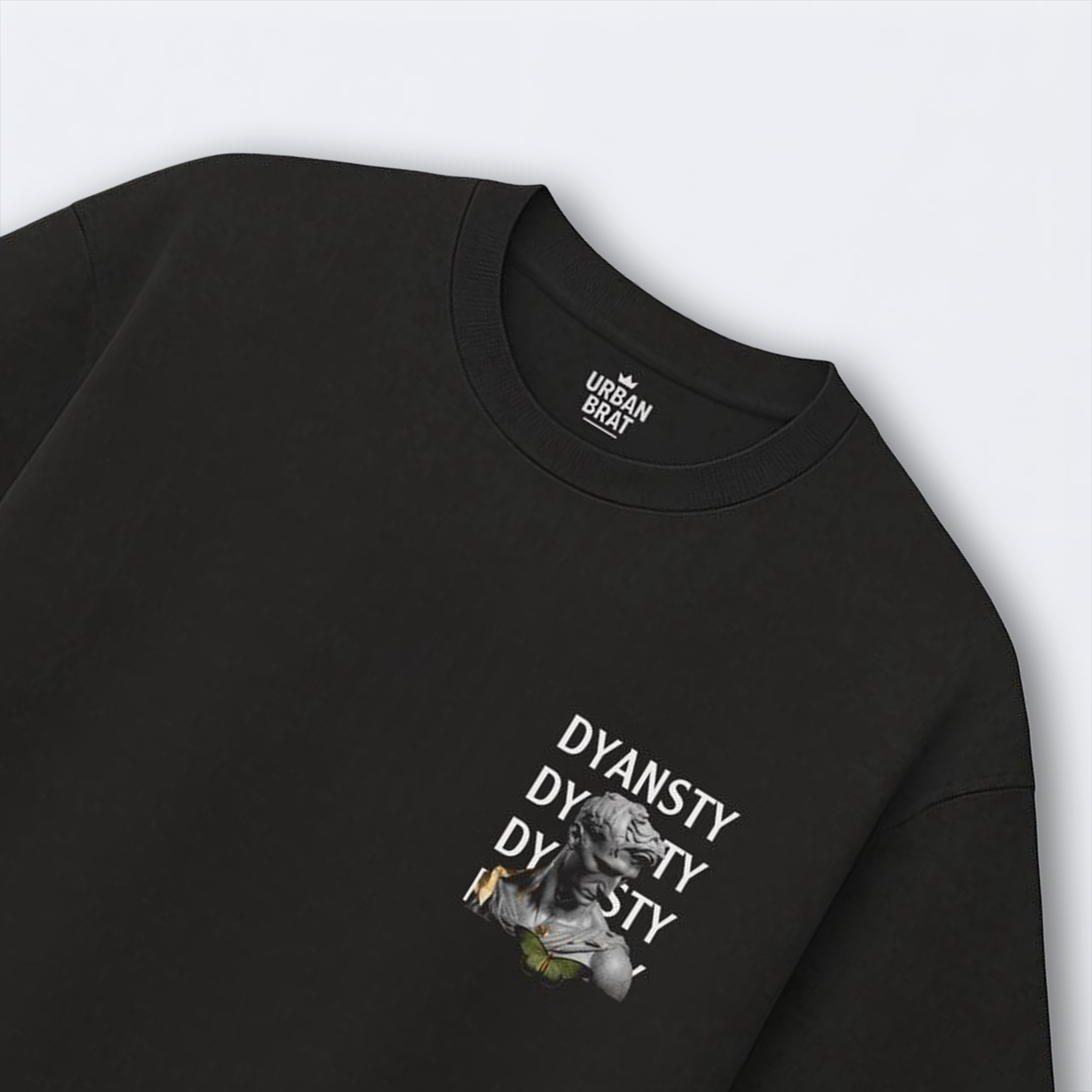 Dynasty Statue with Butterfly Oversized Tee