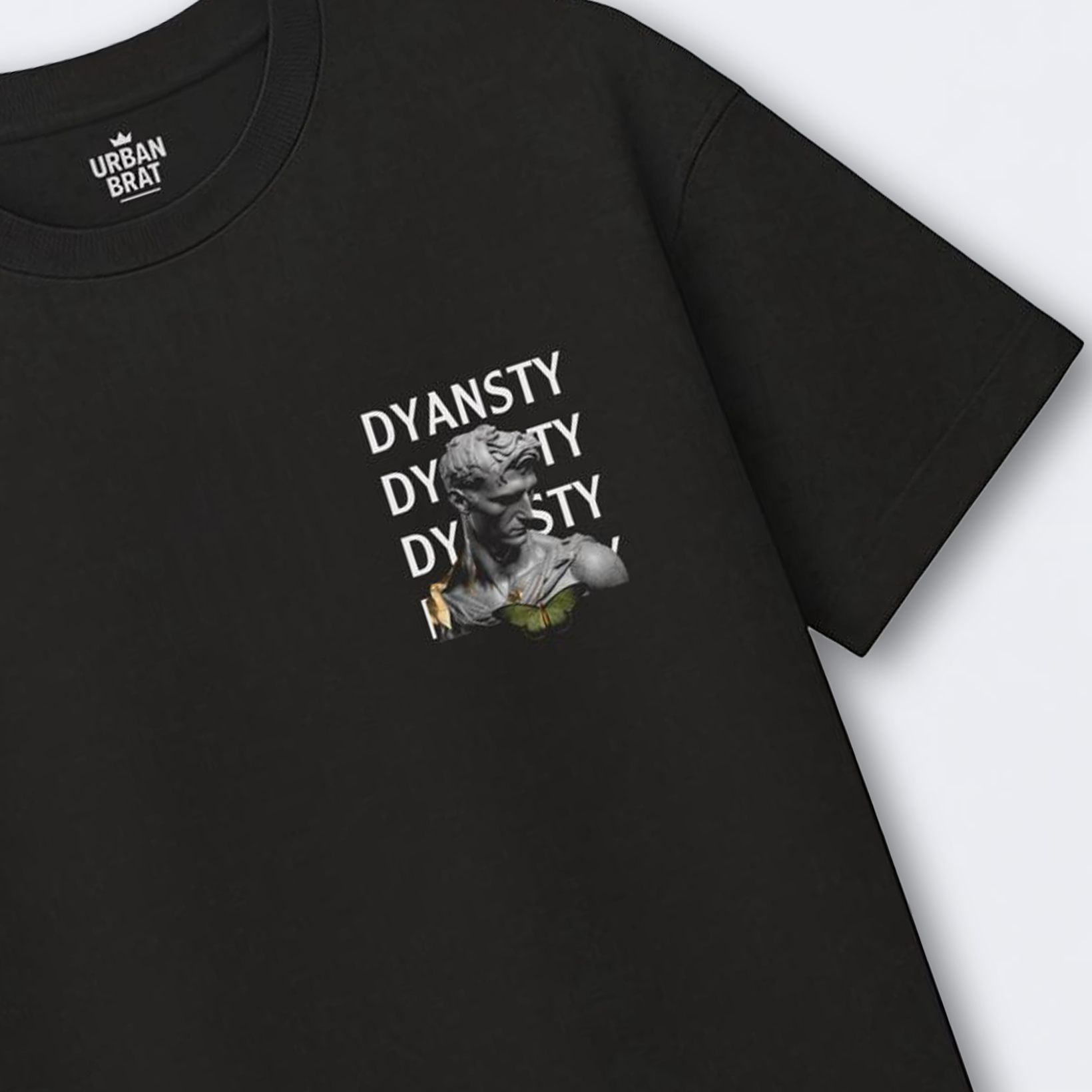 Dynasty Statue with Butterfly Oversized Tee