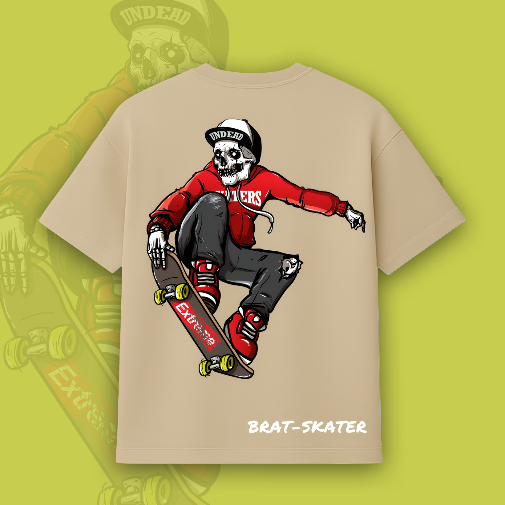 Undead Brat-Skater Oversized Tee