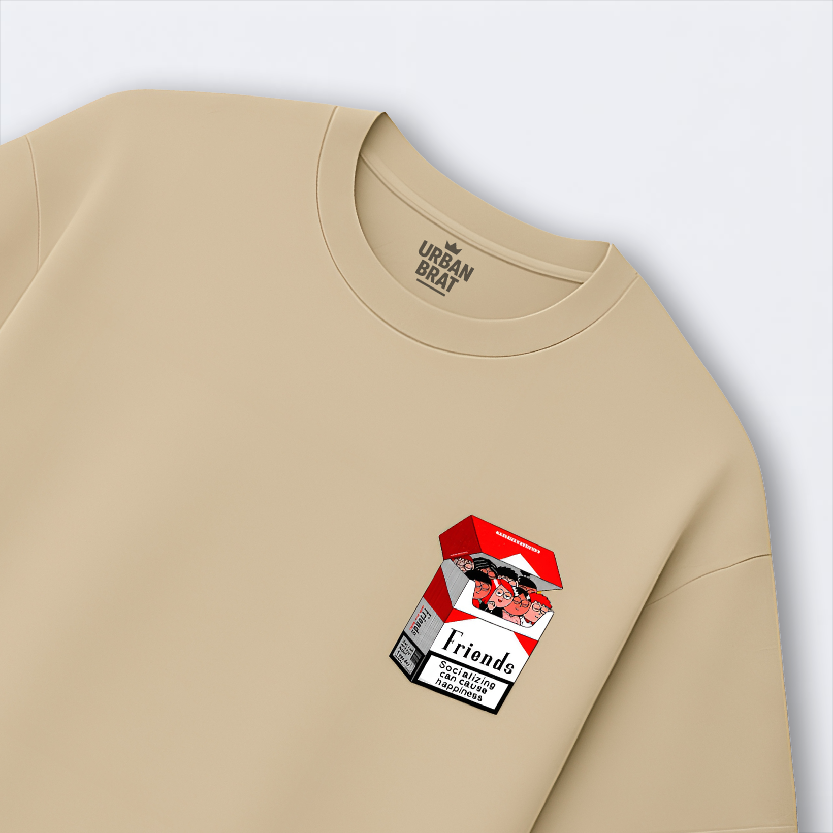 Friends Cigarette Box Oversized Tee