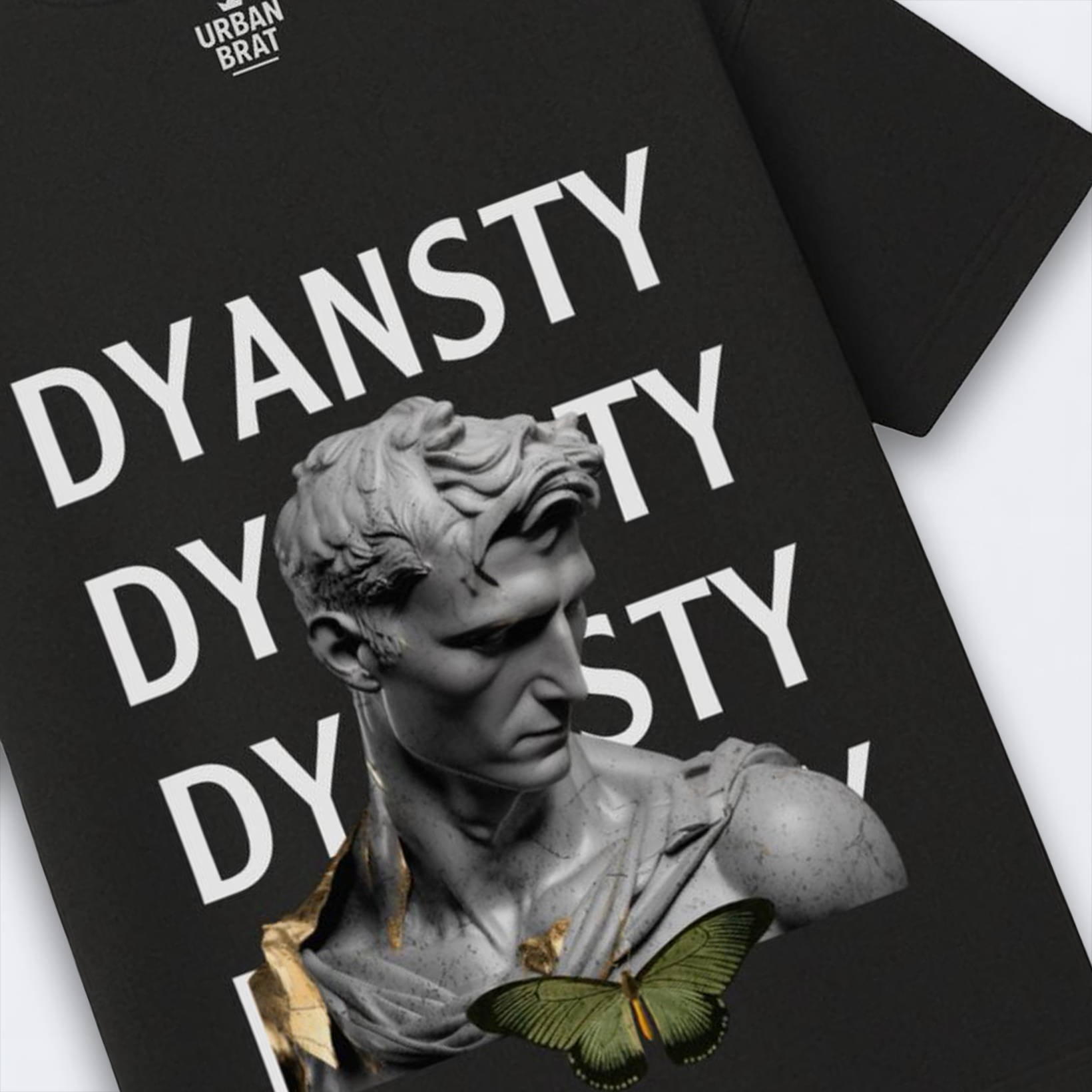 Dynasty Statue with Butterfly Oversized Tee