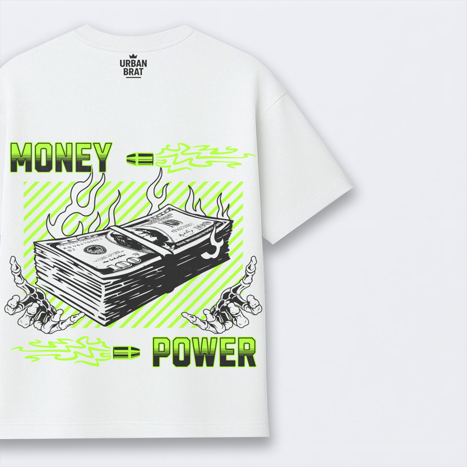 Money = Power Oversized Tee