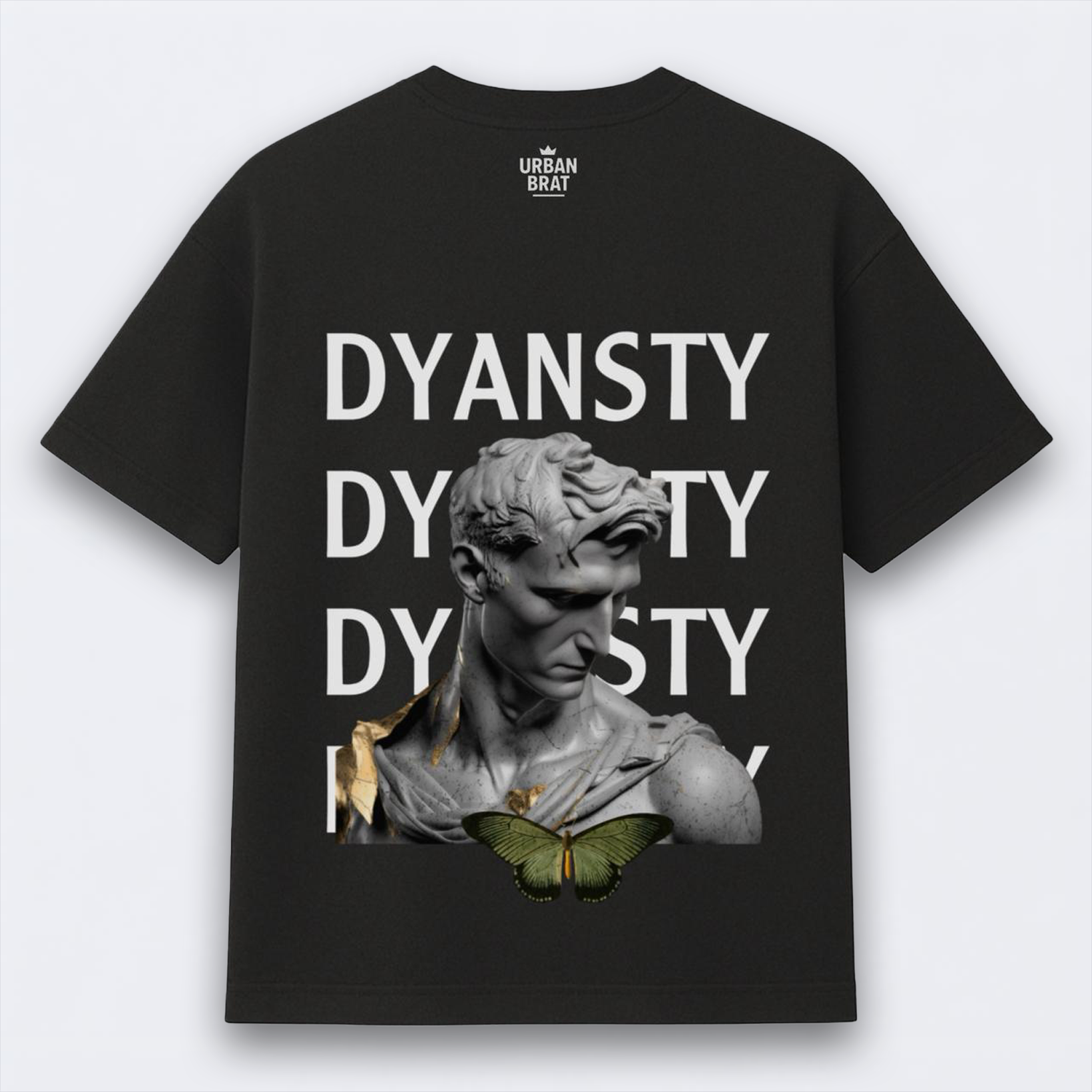 Dynasty Statue with Butterfly Oversized Tee