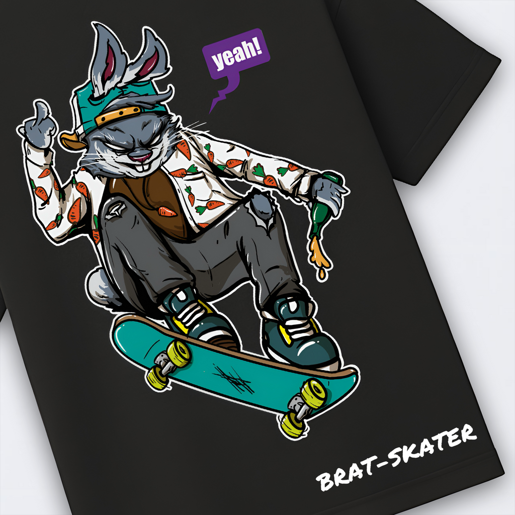 Yeah Bunny Brat-Skater Oversized Tee
