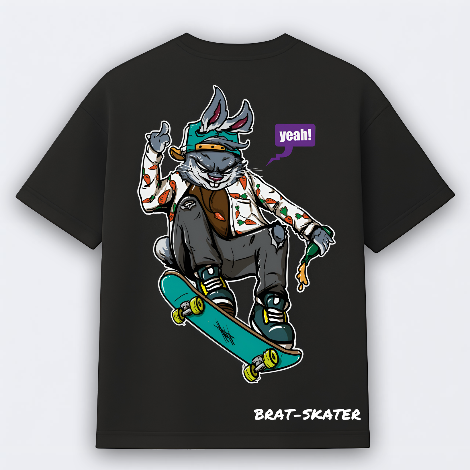 Yeah Bunny Brat-Skater Oversized Tee