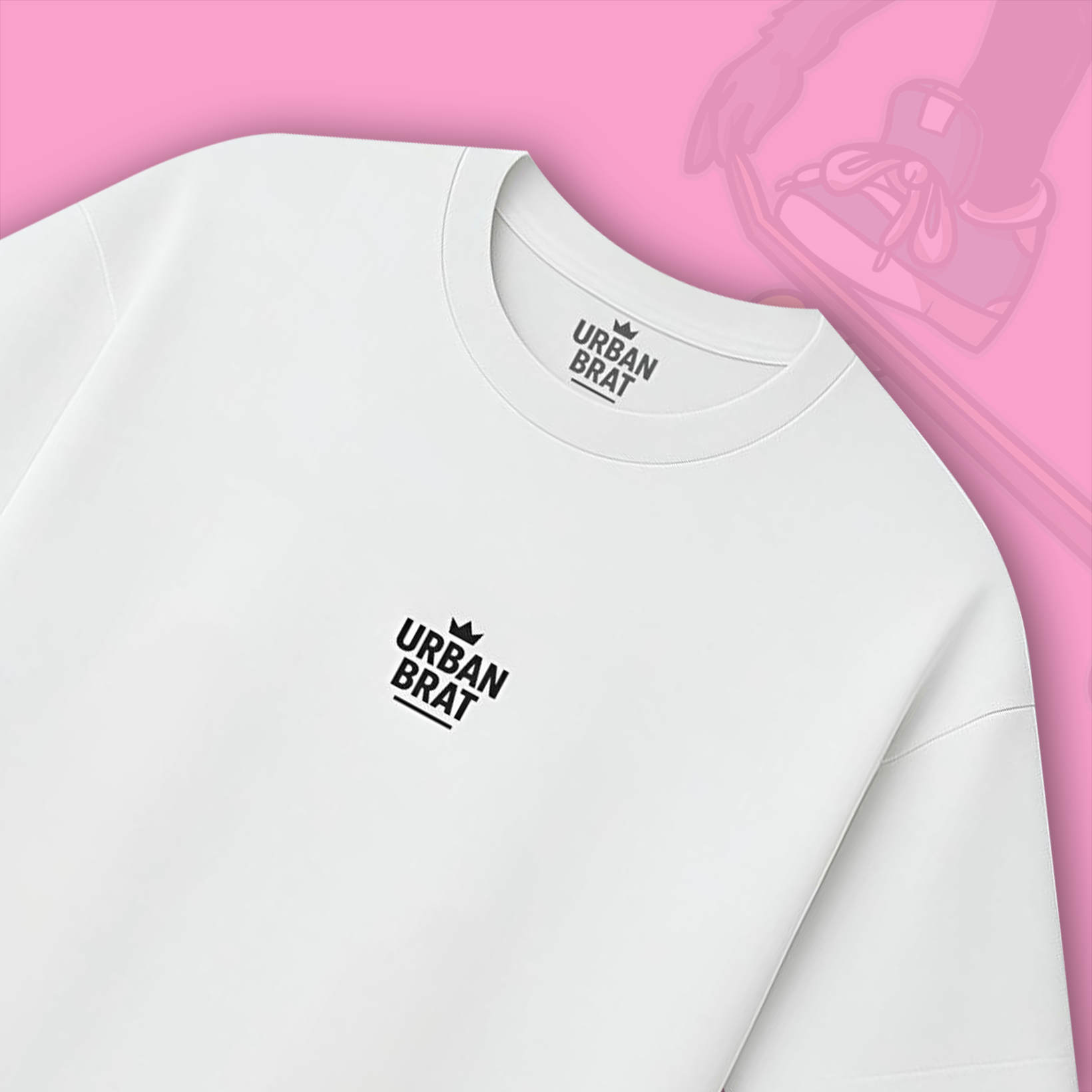 Kickflip Wolf Brat-Skater Oversized Tee