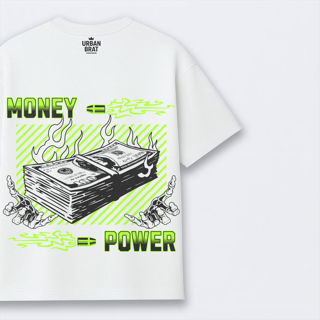 Money = Power Oversized Tee