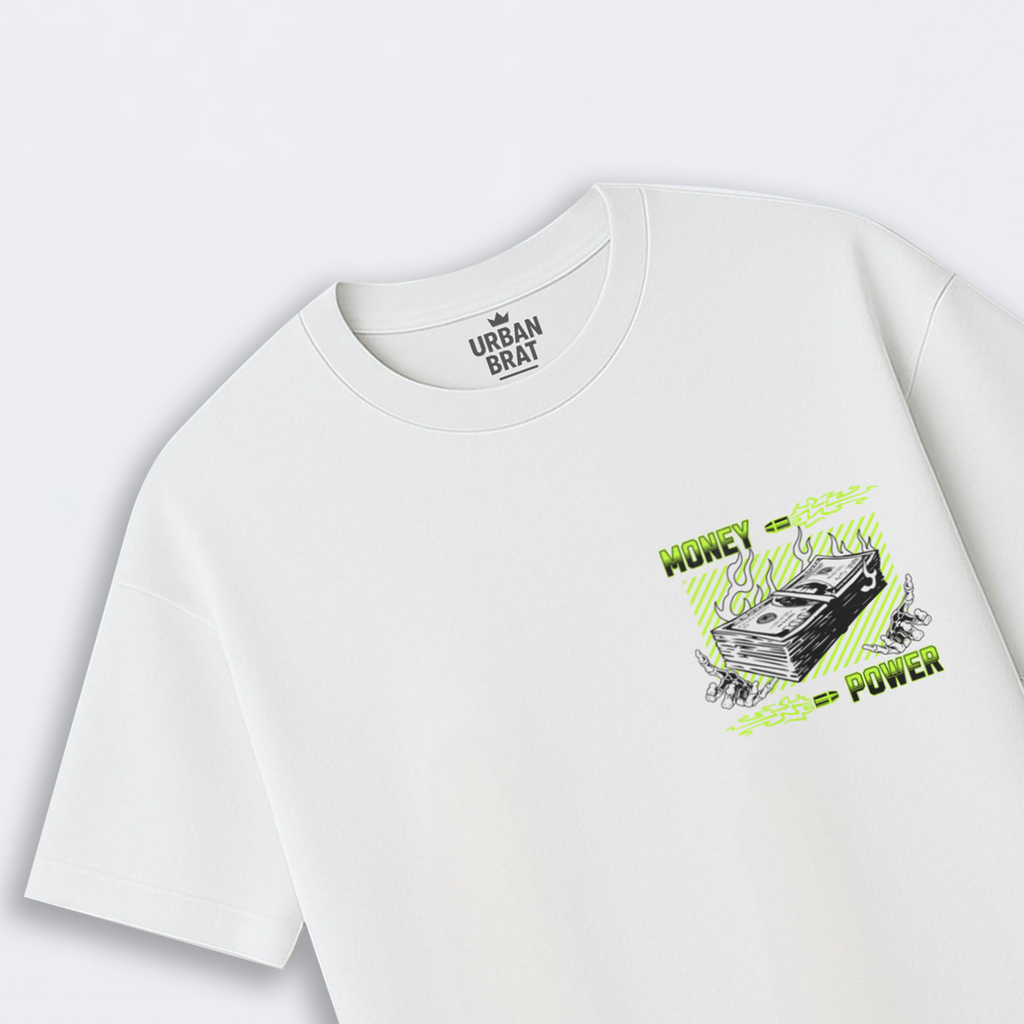 Money = Power Oversized Tee